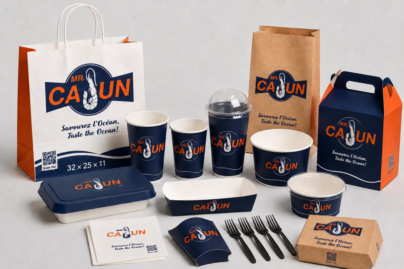 Mr. Cajun — gamme complète personnalisée